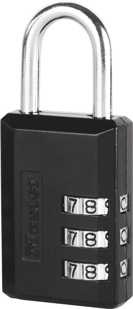 MasterLock 3-cijferig hangslot met vinyl bescherming 30mm, 647EURD