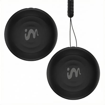 imoshion Mini Tag - Bluetooth Tracker Geschikt voor iOS Find My / Zoek Mijn - Tracker Hond / Kat - 2 pack - Zwart