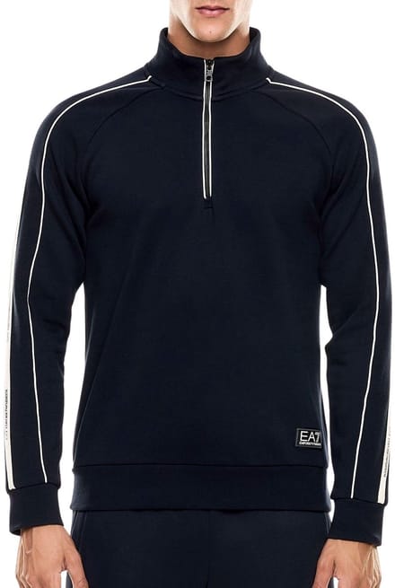 EA7 Logo Series Half-Zip Sweater Heren - Maat M