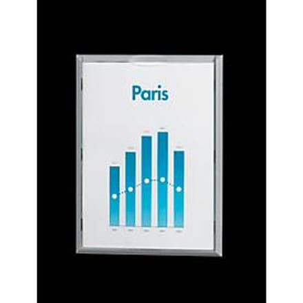 Wandhouder infodisplay, aluminiumkleurig, 4 st.