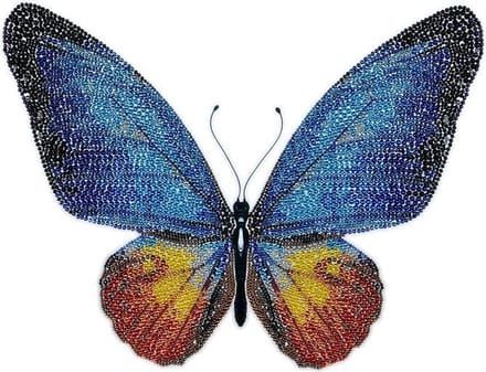 MiniArt Crafts, Blue Butterfly, 40x40 cm (nivo: standaard)