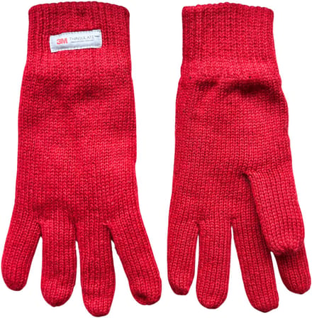 Dames handschoenen - Winter handschoen - Thinsulate - Wol - Rood - One size - Maat M/L