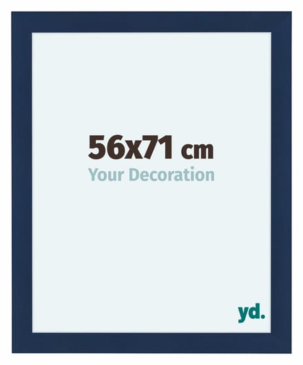 Your Decoration - Fotolijst 56x71 cm - MDF - Donkerblauw Geveegd - Como