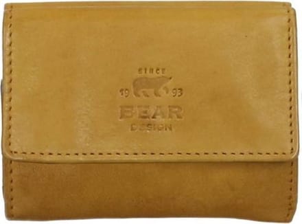 Bear Design Dames portemonnee Cow Lavato Leer - geel