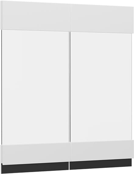 Vicco R-Line Keukenfront – 59.2 x 59 cm meubelfront voor de glazen hangkast Wit