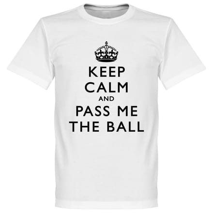 Keep Calm And Pass Me The Ball T-Shirt - L