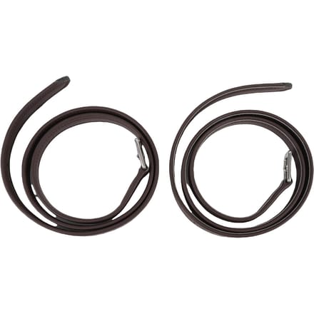 2 STuks Paardrijzadel Beugelriemen Microvezel Beugelriemen met Roestvrijstalen Gespen voor Paardrijden Dark Brown
