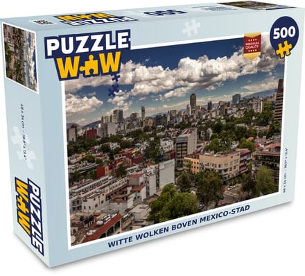 Puzzel Witte wolken boven Mexico-stad - Legpuzzel - Puzzel 500 stukjes