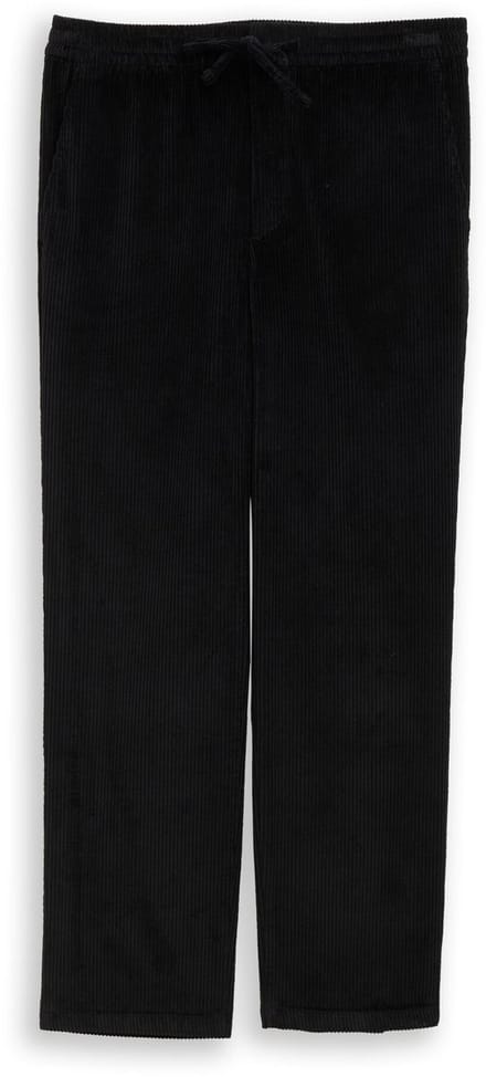 Tom Tailor Denim - TTRELAXED chino broek van corduroy - Maat M - Black
