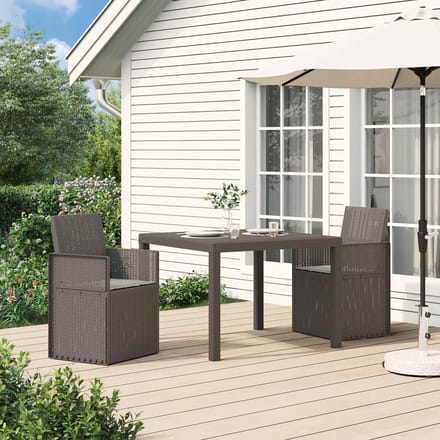 vidaXL - Tuinstoelen - 2 - st - Lichtgrijs - PP