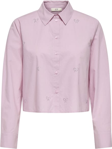 JDY - JDYRILEY L/S SHORT EMB. SHIRT WVN - Dames - Blouses