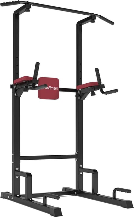 Pull up Station - Train diverse spiergroepen thuis met een krachtstation - Power tower - Pull up rack - Pull up bar - Zwart