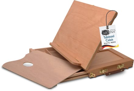 Artina Calais Schilderezel Tekentafel Houten Tekenkoffer 33x26x7 cm
