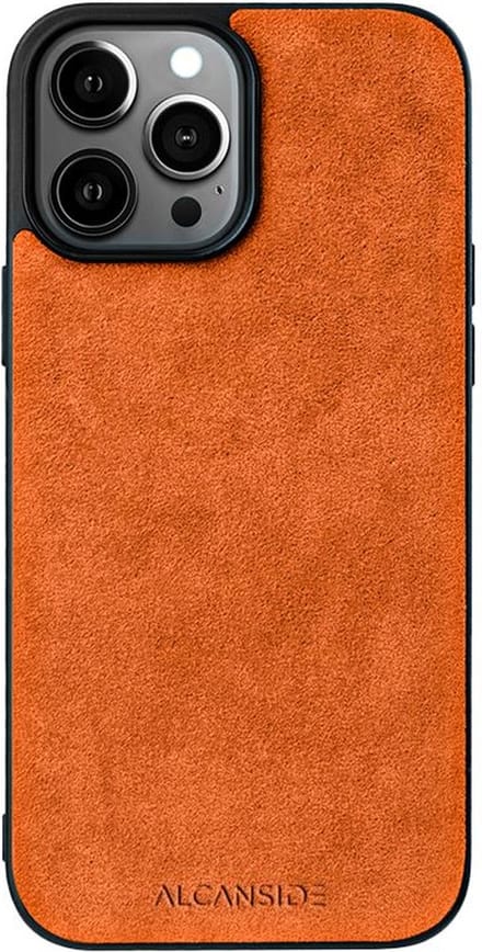 iPhone 12 Pro Max - Alcantara Back Cover - Orange