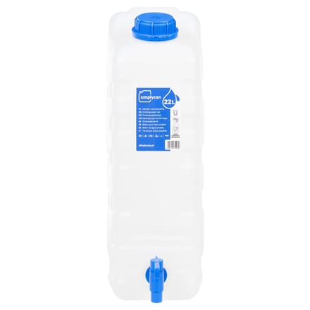 vidaXL - Watertank - met - kraan - 20 - L - kunststof - transparant