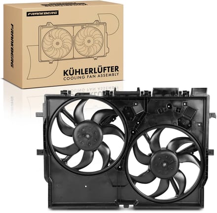 Frankberg 1x Motorradiateur Dubbele ventilator