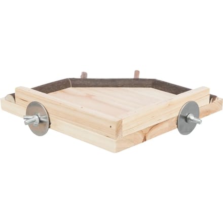 Trixie Landing area with perches wood 19 × 19 cm