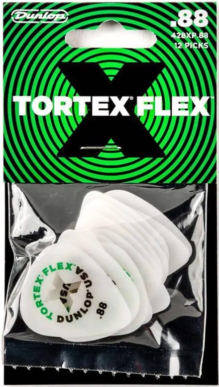 Jim Dunlop Tortex Flex - Plectrums - X Standard - 0,88 mm - Player's Pack 12 Stuks