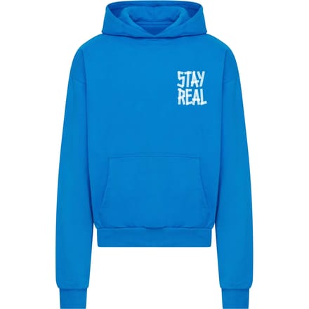 Mister Tee - Stay Real Heavy Oversize Hoodie/trui - M - Blauw