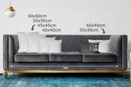 Sierkussens - Kussentjes Woonkamer - 50x30 cm - Sardines - Tekst - Vis - Blik