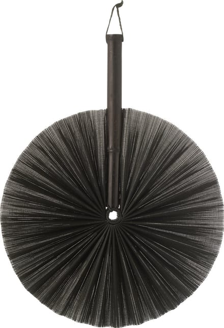 J-Line wanddecoratie Waaier rond - bamboe - zwart