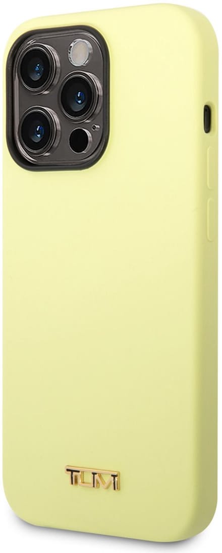 Tumi iPhone 14 Pro Back cover case - Liquid Silicone - Women Collection - Yellow