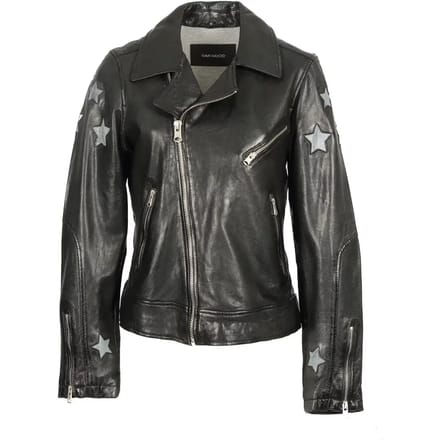 Leren jas voor vrouwen Oakwood ED Gold Stars