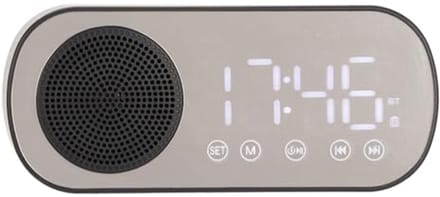 Radiowekker - Draagbaar - Dubbele wekkerinstelling - Bluetooth-muziekluidspreker - Voor Thuisgebruik