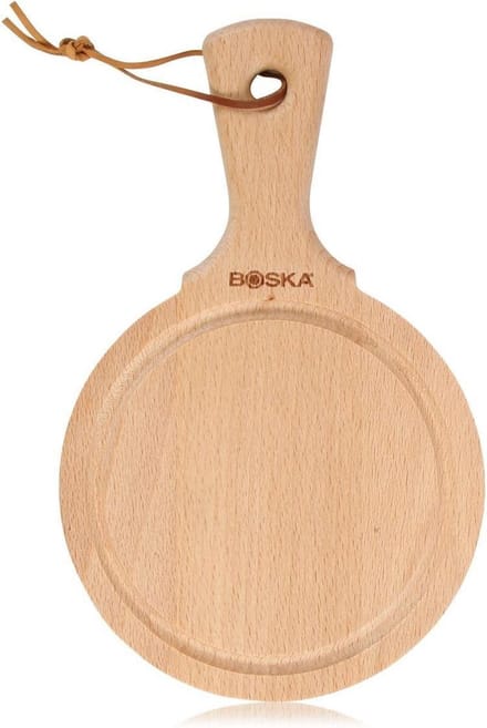 Boska Serveerplank Rond Amigo S - Met Handgreep - Tapasplank - Borrelplank - Beukenhout - âŒ€ 15 cm