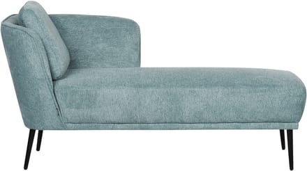 BELIANI ARTHEZE - Chaise longue - Blauw - Linkszijdig - Polyester