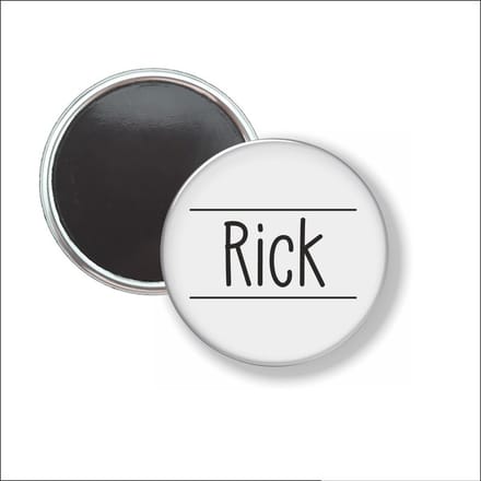 Button Met Magneet 58 MM - Rick - NIET VOOR KLEDING