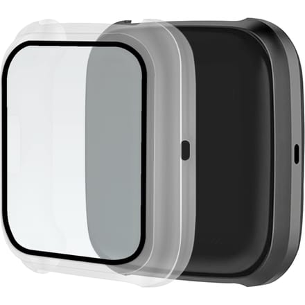 Fitbit Versa 2 Hoesje met Screenprotector gehard glas - Clear