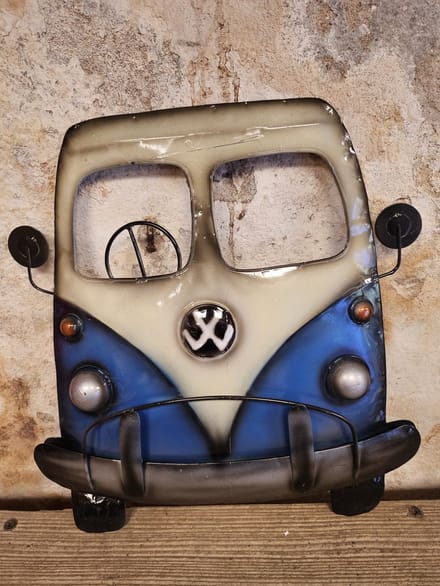 Wanddecoratie - volskwagenbusje - handgemaakt - metaal