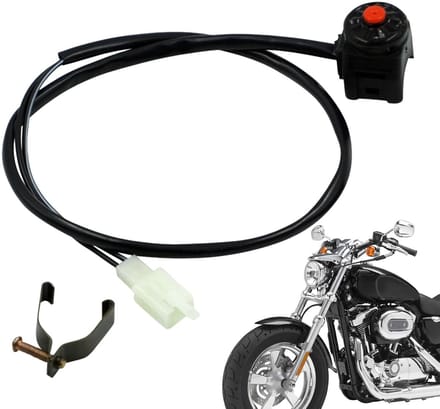 Draadloze Stuurknop - Motor Accessoire - Signaal Gebruik - Universele Montage - 22mm Diameter - Rood