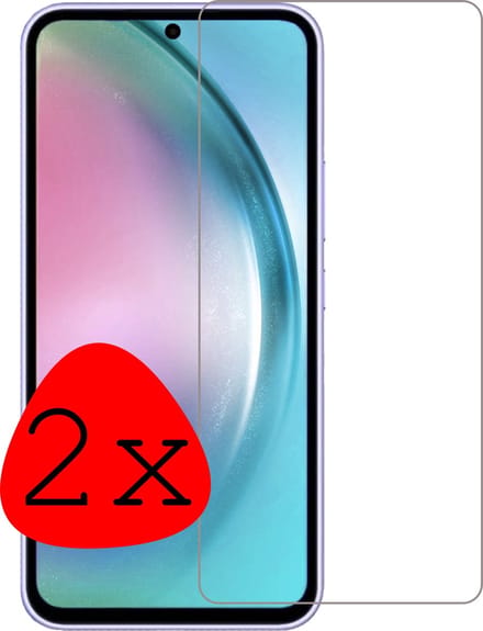 Screenprotector - 2 Stuks Geschikt voor Samsung Galaxy A54 - Extra Sterk - Beschermglas - Gehard Glas - Tempered Glass - Screen Protector
