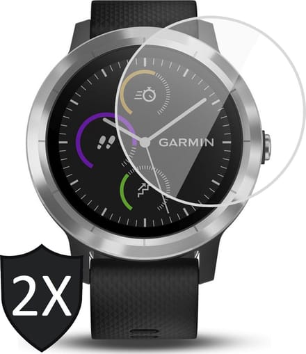 Screenprotector geschikt voor Garmin Vivoactive 3 - Screen Protector PET - 2 Stuks