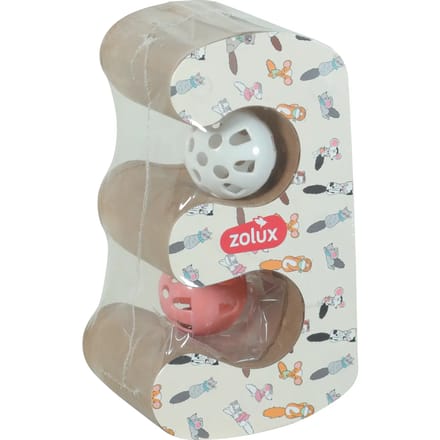Vouwbare dubbele kattenkrabber 4 posities met bal Zolux
