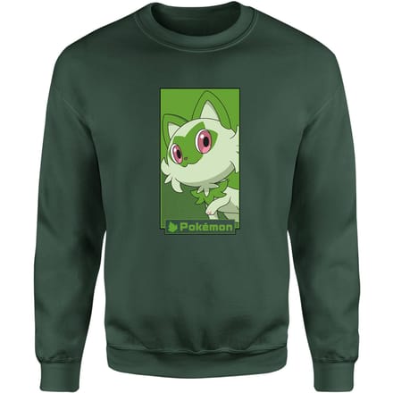 Pokémon Sprigatito Kids' Sweatshirt - Green - 122/128 (7-8 jaar) - Groen