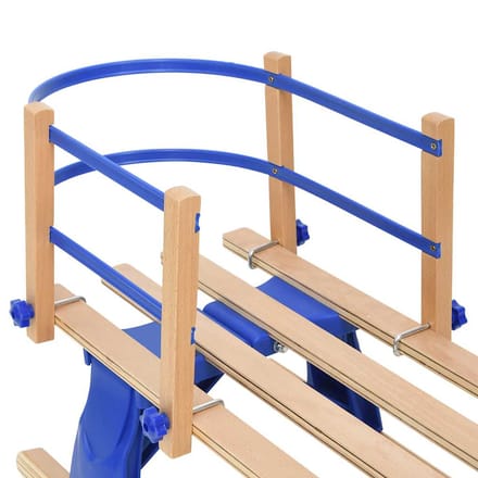 vidaXL - Rugleuning - voor - slee - multiplex - blauw