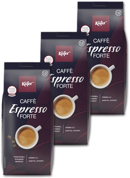 Käfer Caffè Espresso Forte - koffiebonen - 3 x 1 kilo