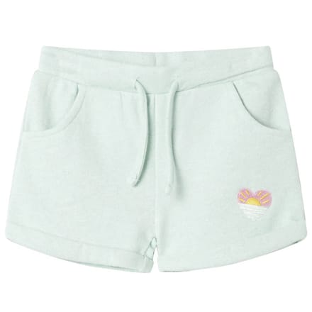 vidaXL - Kindershorts - met - trekkoord - 128 - gemengd - lichtmintkleurig
