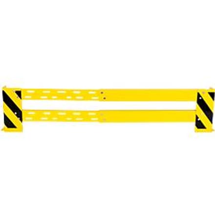 Aanrijdbeveiling-railing met hoekbeschermers, variabel 1150-2030