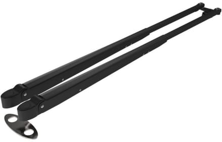 Roca Parallelarm W38, Zwart/RVS 470-750mm