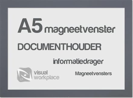 Magneetvensters A5 - Grijs