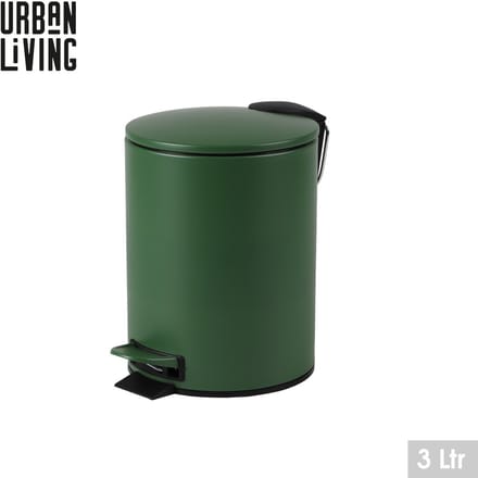 "DARK LEAF" BADKAMERAFVALBAK 3L MET PEDAAL EN SOFT-CLOSE SLUITING D17XH23CM