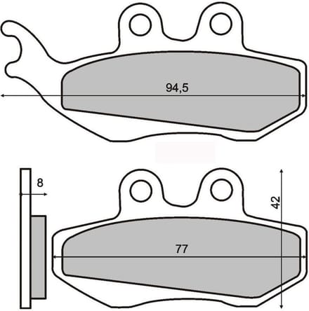 rms remblokje voor generic 50 trigger motorfiets 2011 tot 2012 av nieuw