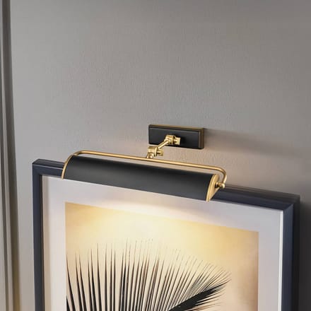 Elstead Lighting LED Schilderijverlichting Winchfield | 2X E14 Max 40W | Dimbaar | Aged Brass & Matte Black