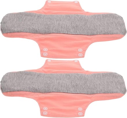 Herbruikbare Inlegkruisjes - Wasbare Pads - Postpartum Herstel - Meervoudige Absorptie - 2 Stuks - Roze