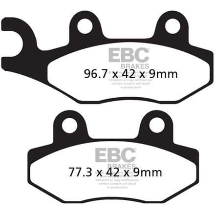 Ebc Sfa-hh Series Sfa228hh Gesinterde Remblokken Zwart
