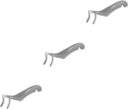 Wimperpincet Set - Wimperapplicator Hulpmiddel - Nepwimpers Aanbrengen - Ergonomisch Ontwerp - 3 Stuks - Zilver